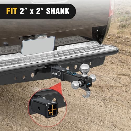 Nilight Hitch Adapter 2" x 6" Combo Bar Trailer Receiver Tube | Weld-on Raw - Image 6