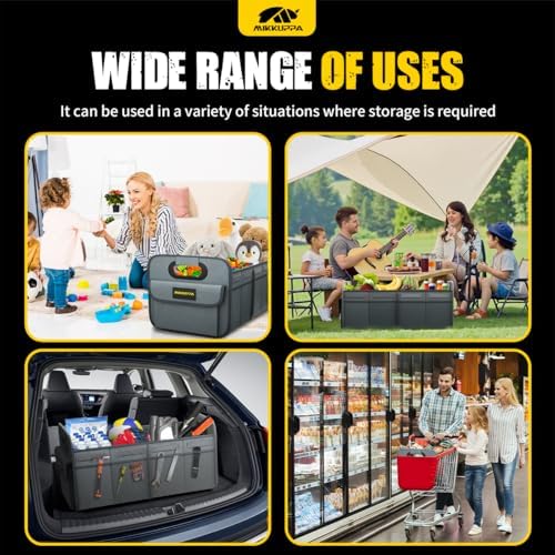 MIKKUPPA Car Trunk Organizer - 70L Foldable Car Storage - Image 6