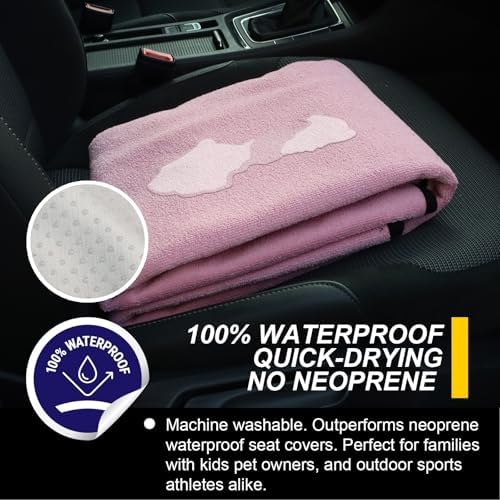 Back Seat Cover for Car Trucks Van SUV Jeep, Waterproof Rear Bench Towel Seat - Image 3