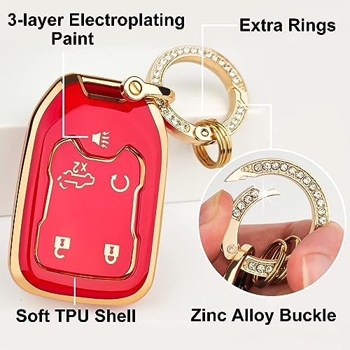 OLLEN 5-Button TPU Key Fob Cover, Fit - Image 5