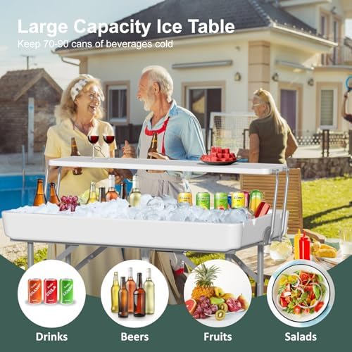 2 Tiers 4 Foot Ice Cooler Table - Image 4
