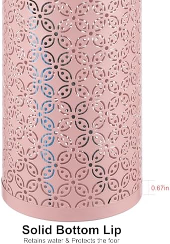 Metal Round Umbrella Stand, Free Standing Umbrella Holder Bin, Canes Walking - Image 6