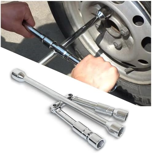 14-Inch Cross Lug Wrench, Foldable 4 Way Lug Nut Removal Tool, Universal Tire by Unknown