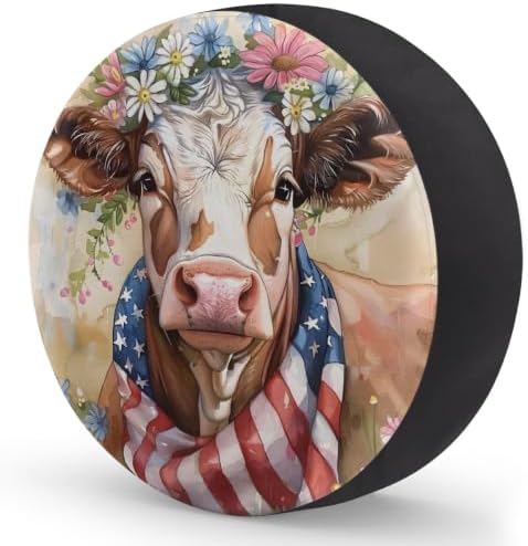 Highland Cow Spare Tire Cover Dust-Proof Wheel Protector - Image 2