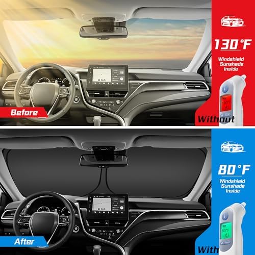 ARISMOTOR Windshield Sun Shade for Genesis GV80 2021-2026 2027 - Image 2