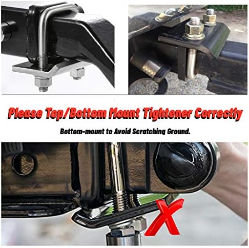 CZC AUTO Hitch Tightener 304 Stainless Steel Heavy Duty - Image 6