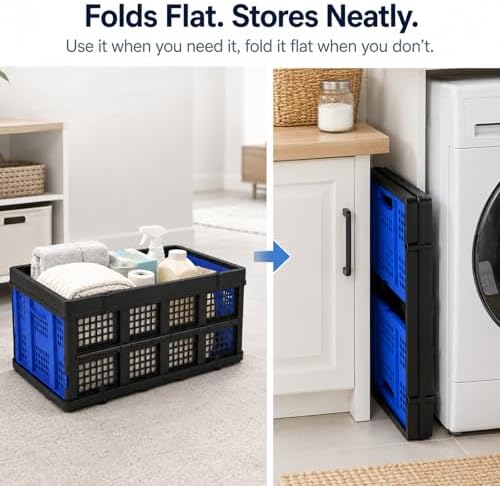 49L Collapsible Storage Crates, 2 Pack - Image 2