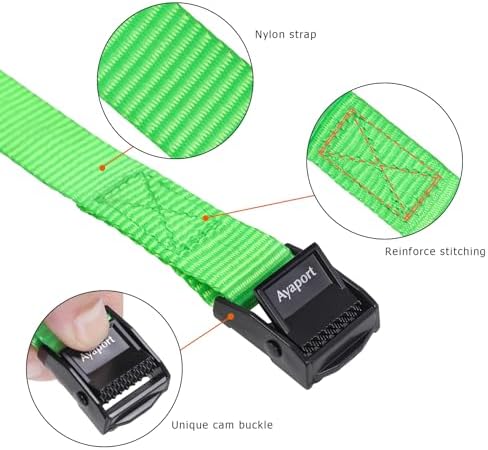 Ayaport Lashing Straps with Buckles Adjustable Cam Buckle Tie Down Cinch Strap - Image 2