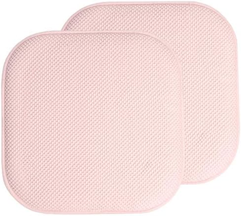 Sweet Home Collection Chair Cushion Memory Foam Pads Honeycomb Pattern Slip Non by SweetHomeCollection