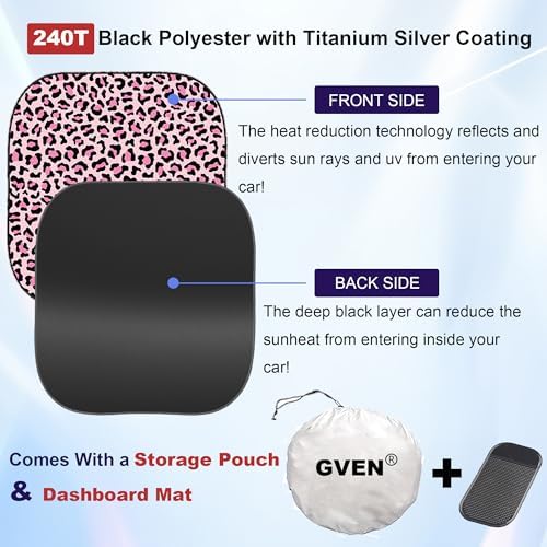 Gven Windshield Sun Shade 2pcs - Image 3
