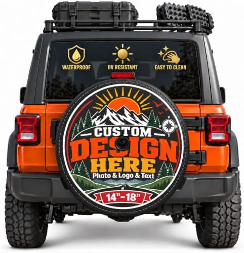 Custom Spare Tire Cover, PVC Leather Wheel Cover by Unknown