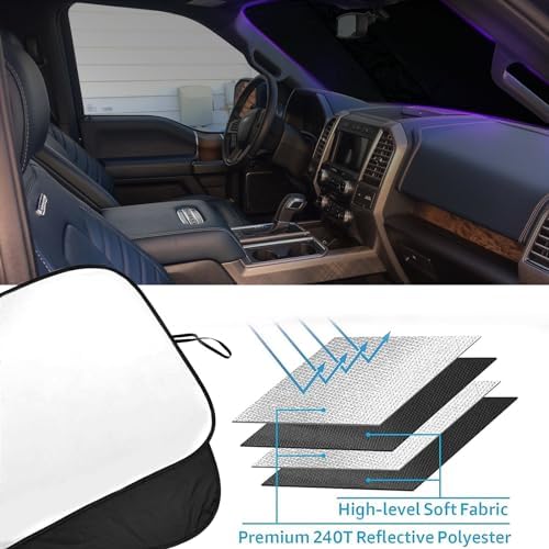Foldable Front Windshield Sunshade fit - Image 5