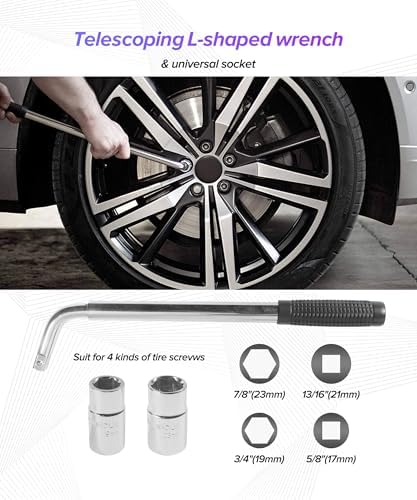 2.5 Ton Car Jack, Car Accessories Portable Scissor Jack, Universal Tire Jacks - Image 5