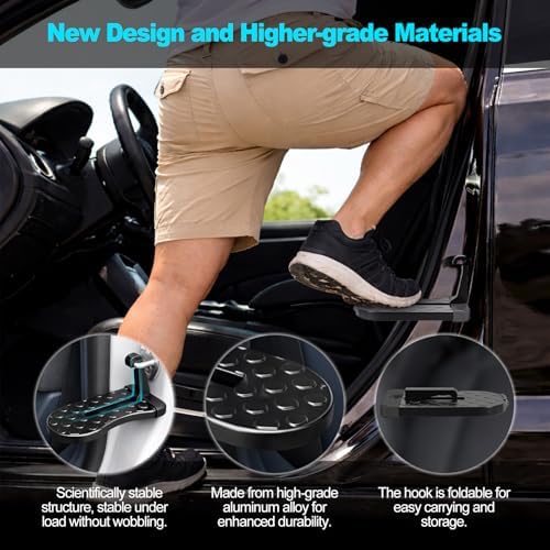 Car Door Step, Foldable Aluminum Roof Access Step - Image 4