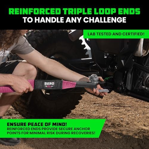 Rhino USA Offroad Recovery Tow Strap - Image 3