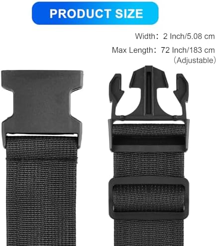 Luggage Straps for Suitcases, TSA Approved, Adjustable & Versatile, Sturdy - Image 4