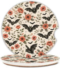 Bats Car Coasters for Cup Holders Set of 2 Floral Absorbent Ceramic Cup Coaster by Unknown