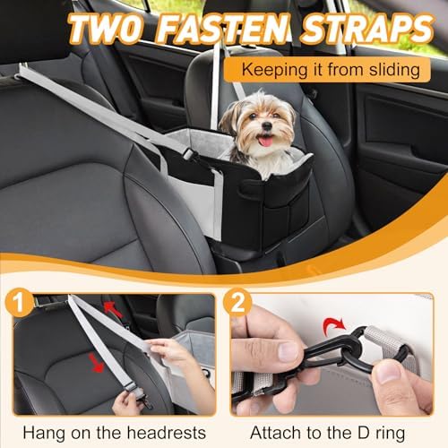 Portable Dog Car Seat for Small Dogs, Puppy Car Seat - Image 5