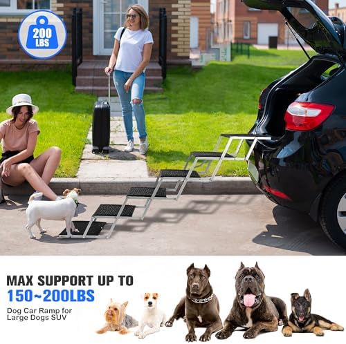 Foldable Dog Stairs for Car, 6 Steps - Image 7