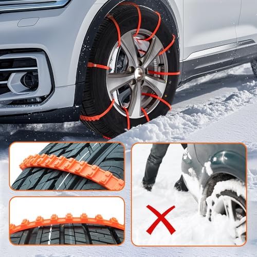 Universal Anti-Skid Snow Tire Chains, 2026 Upgraded Portable Emergency Non-Slip - Image 2