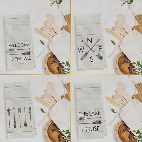 Gqtt Rustic Lake Kitchen Towels Set - Image 2