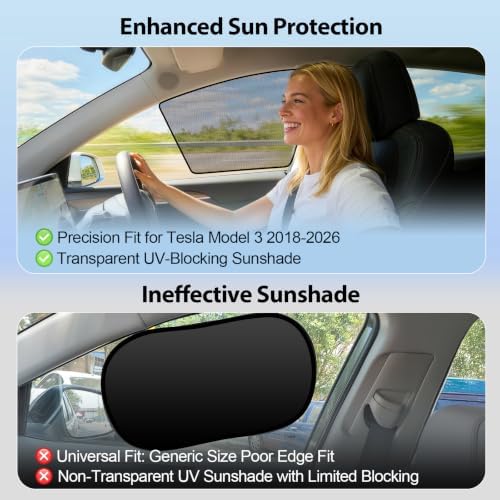 ZATOOTO Tesla Model 3 2018-2026 Front Window Shade - Image 6