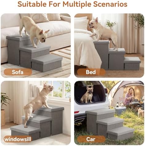 Zerbuger Dog Stairs Non-Slip Storage - Image 4