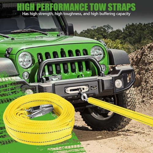 4 Pack Heavy Duty Tow Strap Rope - Image 5