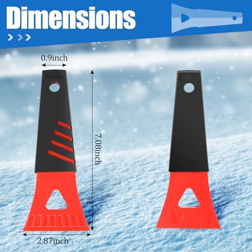 Frienda 4 Pcs Ice Scraper for Car Windshield Snow Frost Removal - Image 2