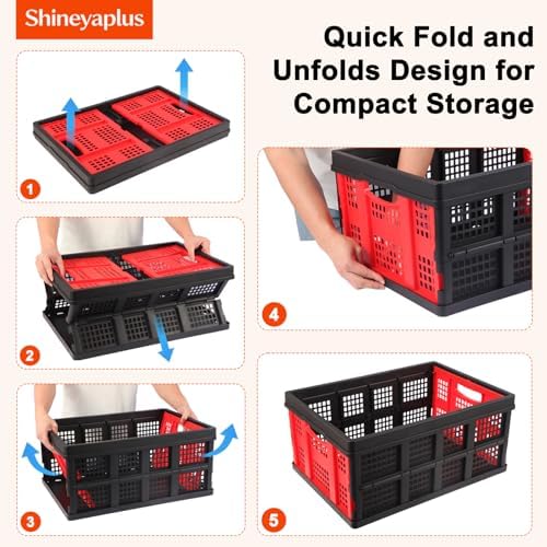 Collapsible Storage Bins, Collapsible Crates Basket - Image 3