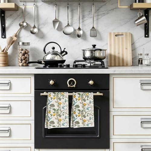 2 Pcs Lemon Birds Kitchen Towels 14x24 In, Lemon Birds Gifts - Image 6