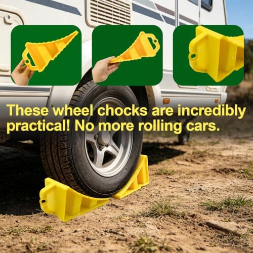 wheel chocks, non slip wheel stoppers - Image 4