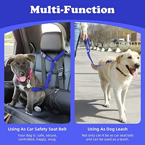 BWOGUE Dog Seat Belt for Car, Headrest Restraint Safety Lead, 1 Pack - Image 6
