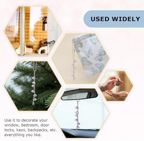 CASONA Glass Lily of The Valley Car Rearview Mirror Hanging Accessories - Image 6