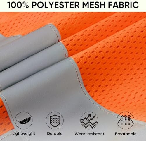 TICONN 2PK/4PK Reflective Safety Vest, High Visibility Vest - Image 4