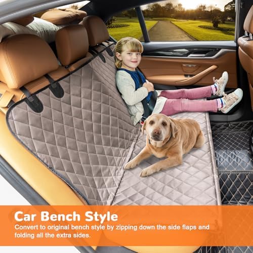 URPOWER XL Dog Seat Cover for Full-Size Trucks, 100% Waterproof Hammock - Image 3