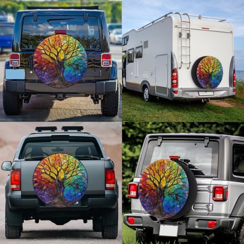 Tree of Life Spare Tire Cover 17in Spare Wheel Covers Tire Storage Cover - Image 6