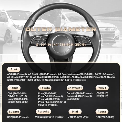 SEG Direct Car Steering Wheel Cover 14"-14.25", Plush Velvet Summer Winter - Image 5