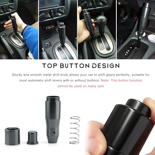 Automatic Shift Knob with Push Button, 5.7" Weighted Shifter Lever Handle Car - Image 6