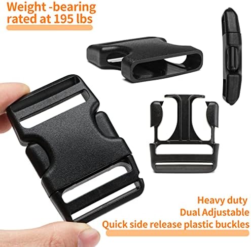 BEYOURD Heavy-Duty Buckles and Strap Set 1-1/2": 6 Yards of Thick Nylon Webbing - Image 3