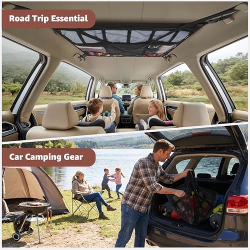 Extra Large Car Ceiling Cargo Net 43.3×27.5 Inch - Image 5