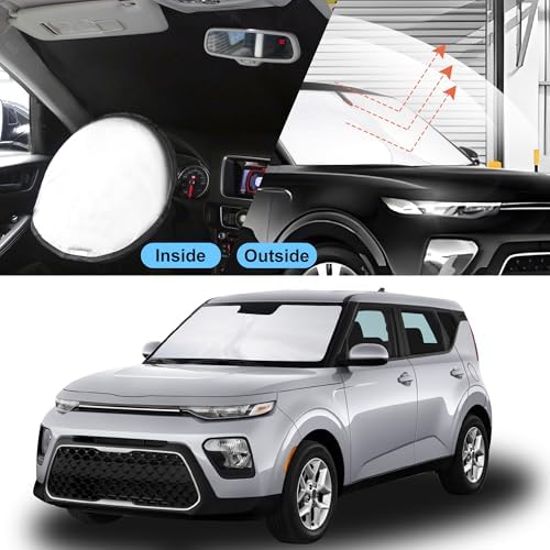 Windshield Sun Shade for 2020-2025 2026 Kia Soul Accessories - Image 2