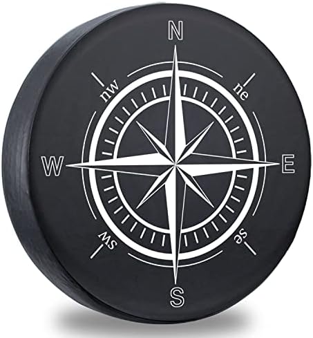 Spare Tire Cover, Weatherproof Vinyl Leather Wheel Cover by DKIIGAME