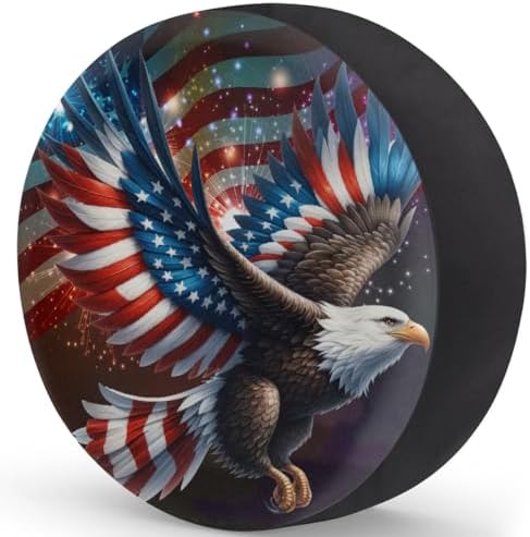 Eagle Spare Tire Cover 17in Spare Wheel Covers Tire Storage Cover - Image 2