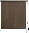 SMONTER Outdoor Sunshade Roller Shade 6'W x 8'H, Exterior Cordless Roll Up by SMONTER