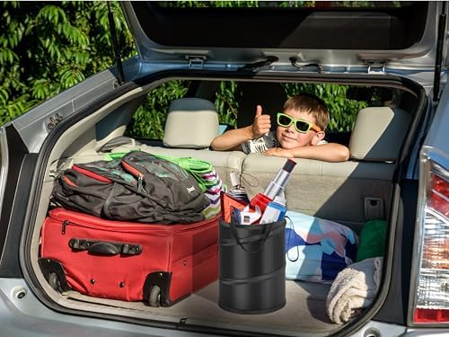 Ginsco 2Packs 4 Gallons New Leakproof Car Trash Can, Large Trash Can Pop-up - Image 6