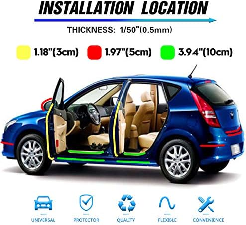 ToLanbbt Car Door Edge Guard Invisible Automotive Door Sill Guard Protectors - Image 2