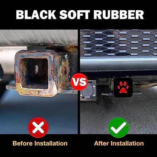 Trailer Hitch Receiver Covers Dog Paw Hitch Cover Protector, Cute Puppy - Image 5