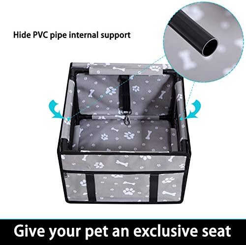 GENORTH Dog Car Seats for Small and Medium Dogs, Portable Puppy/Pet Car Booster - Image 4