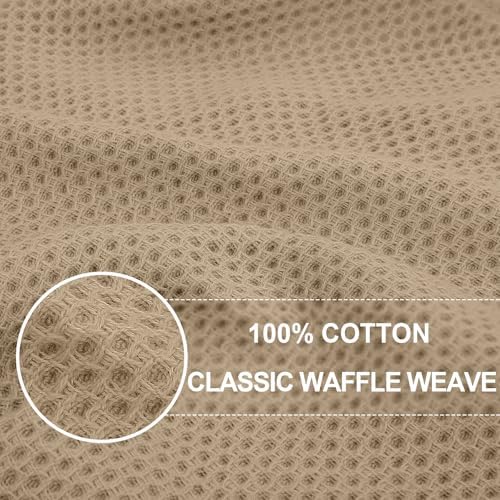 Homaxy 100% Cotton Oversized Waffle Weave Kitchen Towels 8-Pack - Image 2